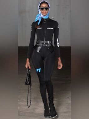 RARE HMN ALNS F1 Limited Edition Do Not Copy Racing Black Jumpsuit Size Medium